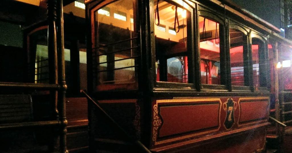 Vintage trolley car