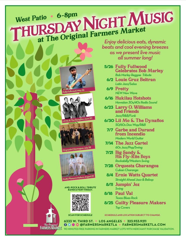 2022 Bands at the Original Farmers Market