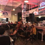 Vignes Rooftop Revival playing at Grand Central Market in 2018