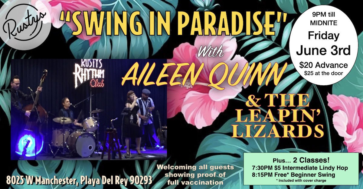 Aileen Quinn & The Leapin’ Lizards at Rusty’s Rhythm Club