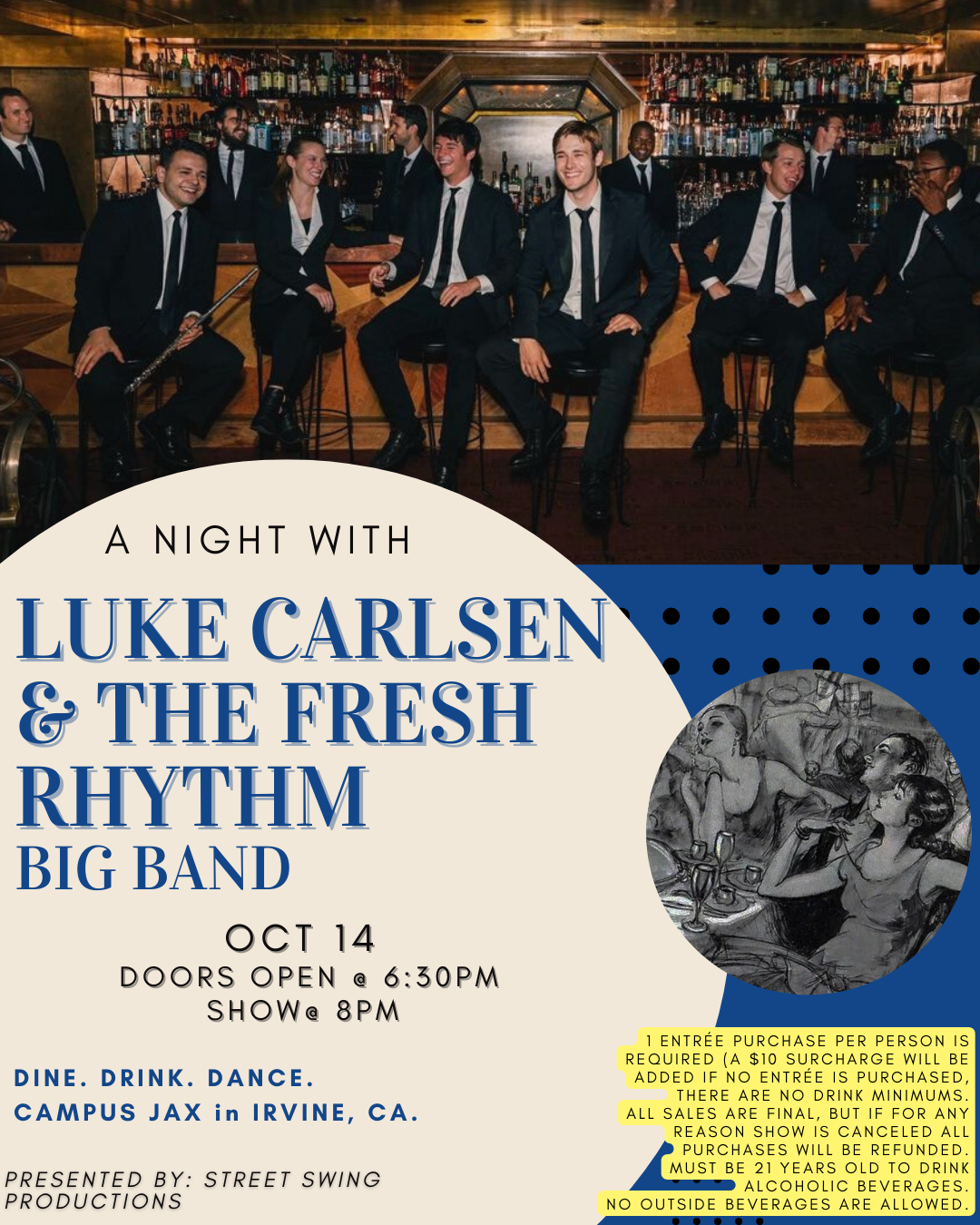 Luke Carlsen and The Fresh Rhythm Big Band is Back @ Jax!