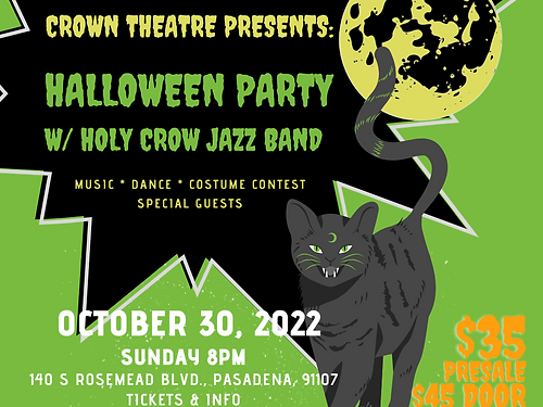 Halloween Party w/ Holy Crow Jazz Band