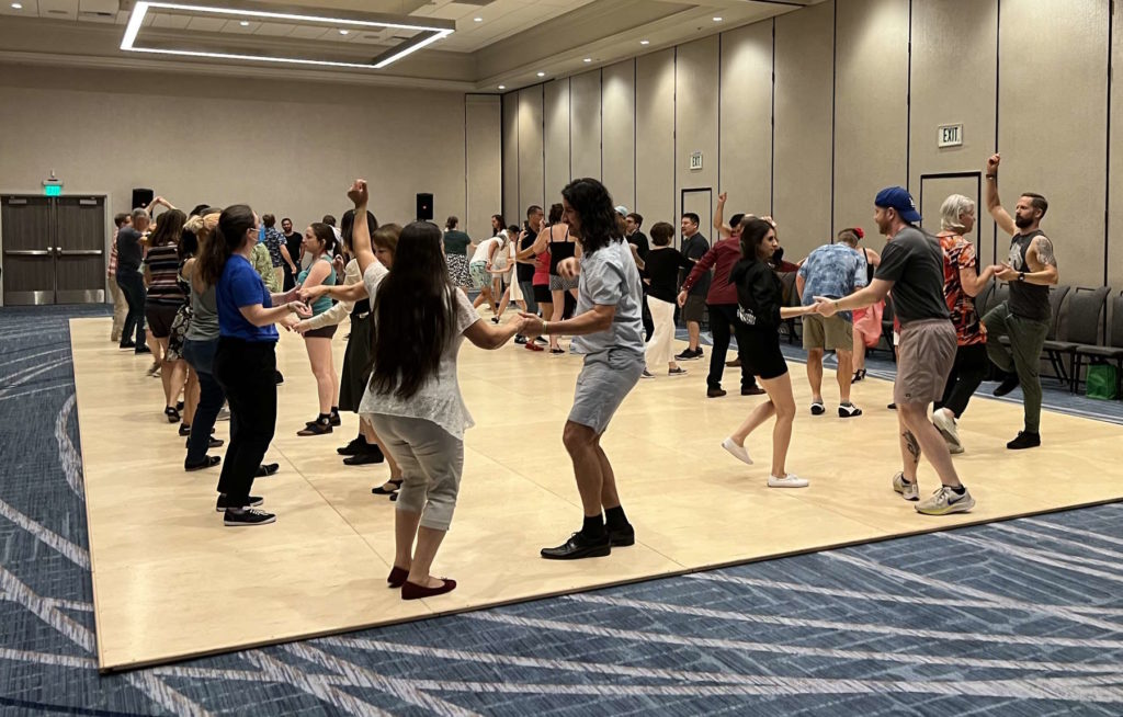 Swing dance class at Camp Hollywood