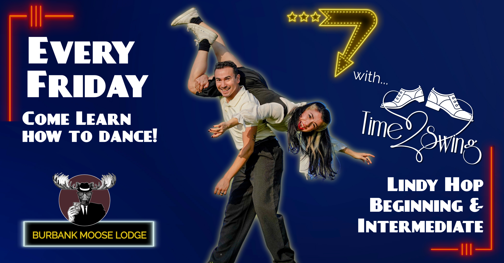 LINDY HOP CLASSES with TIME2SWING at The Moose!