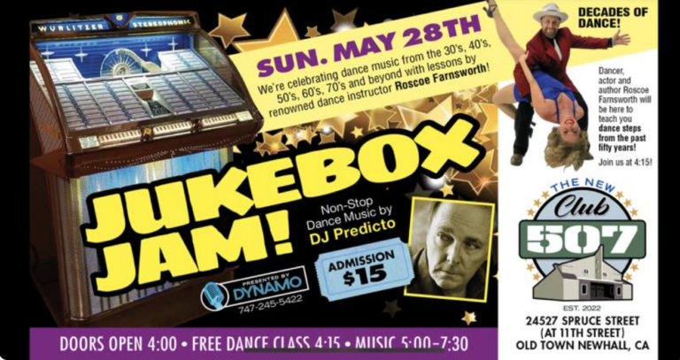 JUKEBOX JAM with DJ PREDICTO at The “New” CLUB 507 — FUND-RAISER FOR NEW FLOOR!