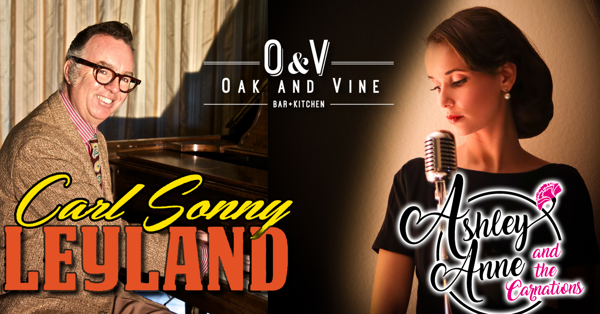 ASHLEY ANNE AND CARL SONNY LEYLAND AT THE OAK AND VINE IN GLENDALE!