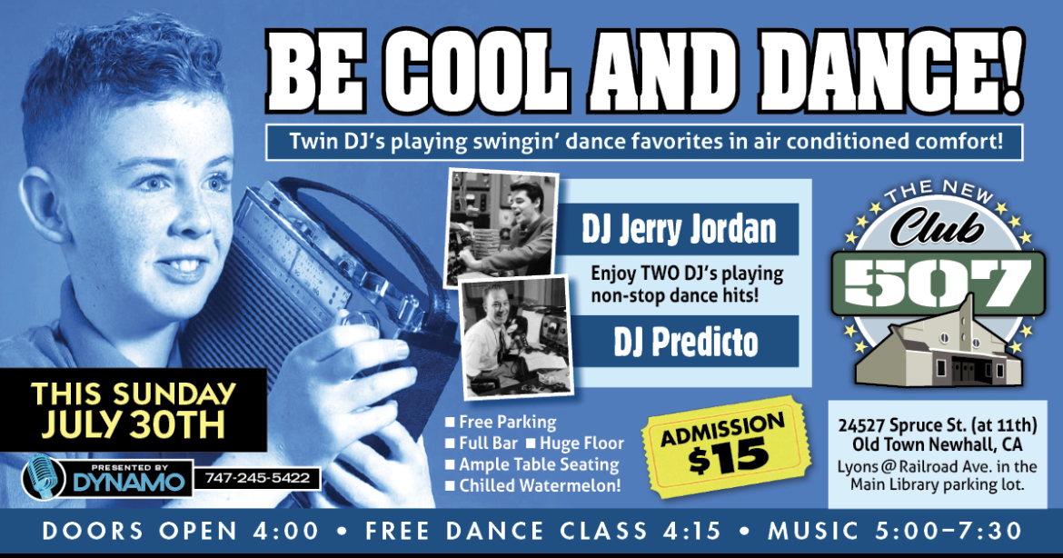 Jerry Jordan / Predicto DJs for a Totally COOL SUMMER SWING PARTY AT CLUB 507