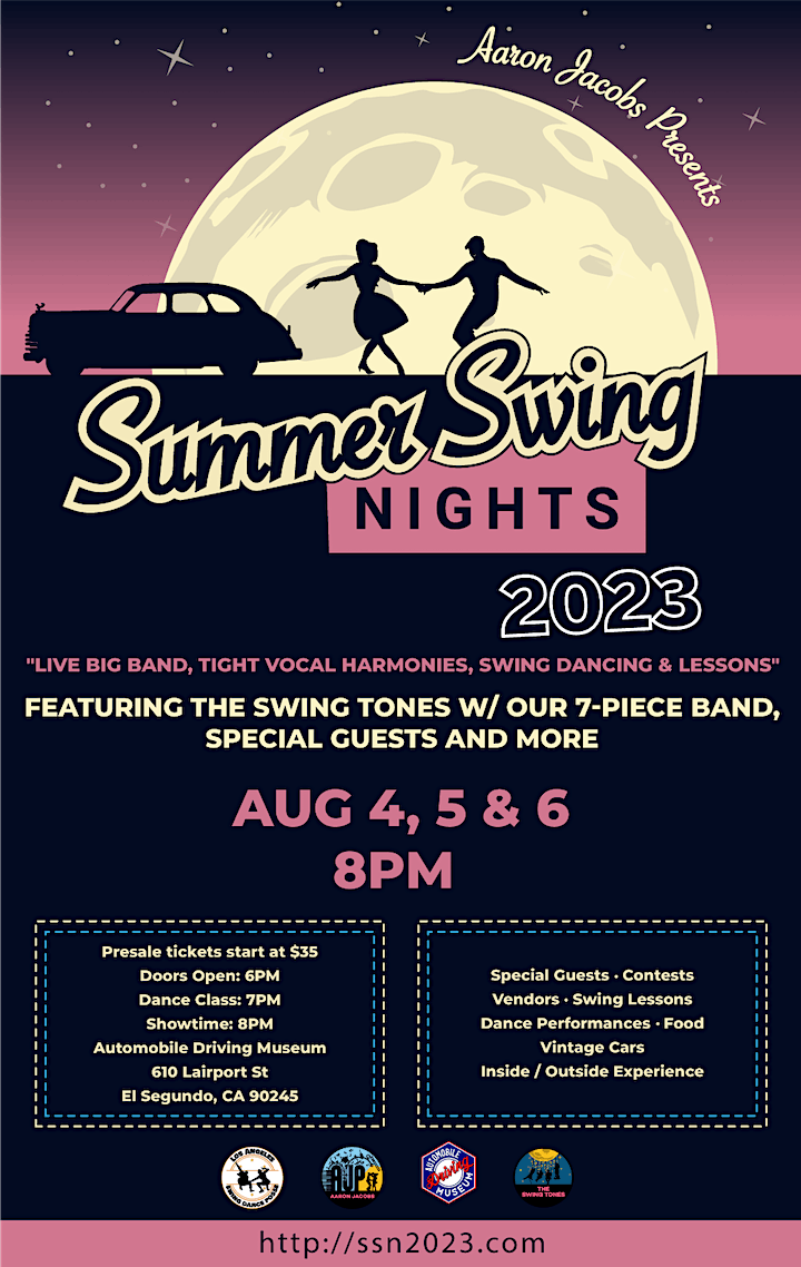 Summer Swing Nights 2023 at the Automobile Driving Museum