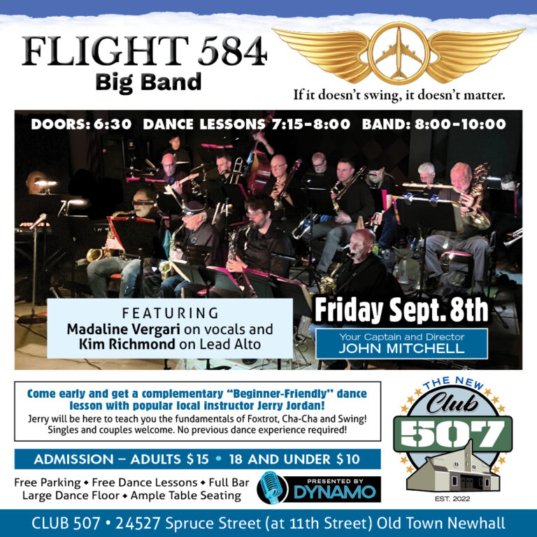 FLIGHT 584 Swing Big Band Returns to CLUB 507 in Newhall