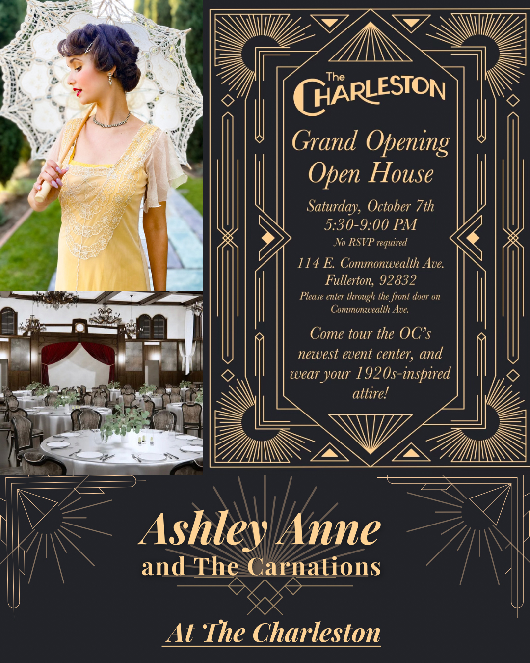 Charleston + Ashley Anne and The Carnations Grand Opening!