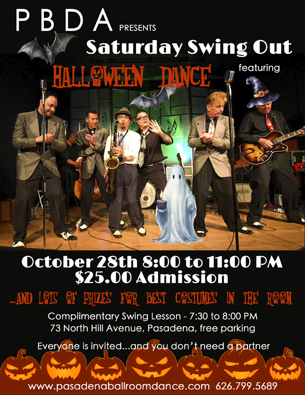 HALLOWEEN DANCE w/ LIL’ MO & THE DYNAFLOS, OCTOBER 28th, at PBDA!