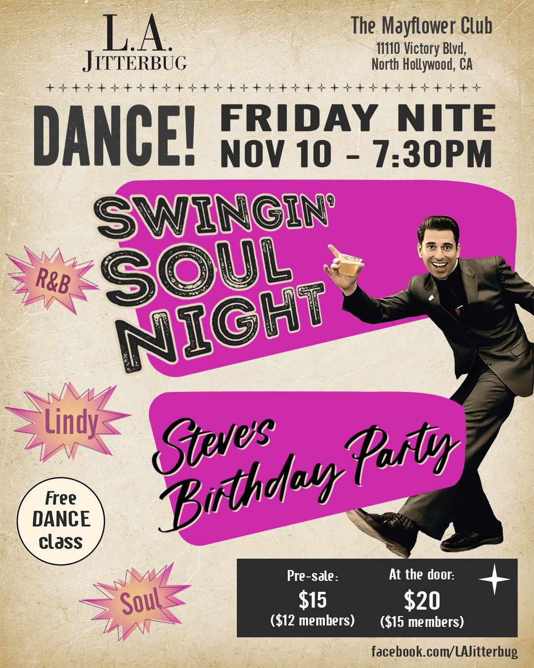 Swingin’ Soul Night – Steve’s Birthday!