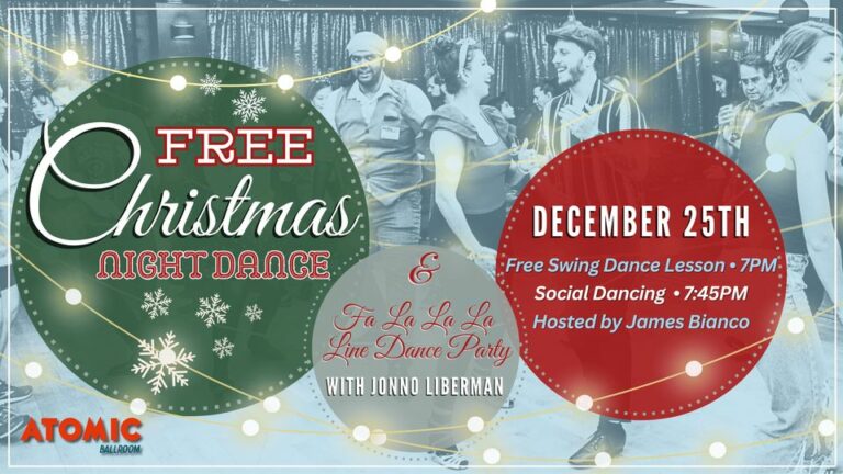 Free Christmas Dance at Atomic Ballroom!
