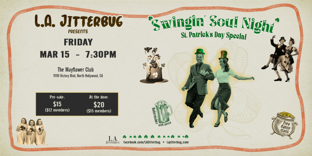 Swingin’ Soul Night St. Paddy’s!