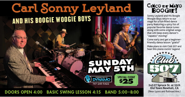 Carl Sonny Leyland & his Boogie Woogie Boys play CLUB 507 Newhall