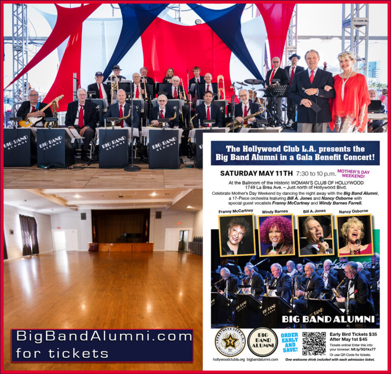 Big Band Alumni Dance at the Women’s Club in Hollywood (CANCELED(