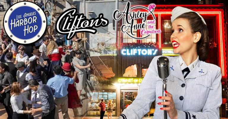 Official LA Harbor Hop Pre-Party At Clifton’s Feat. Ashley Anne and The Carnations & DJ Sailor Mike!