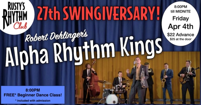 THE ALPHA RHYTHM KINGS at Rusty’s Rhythm Club