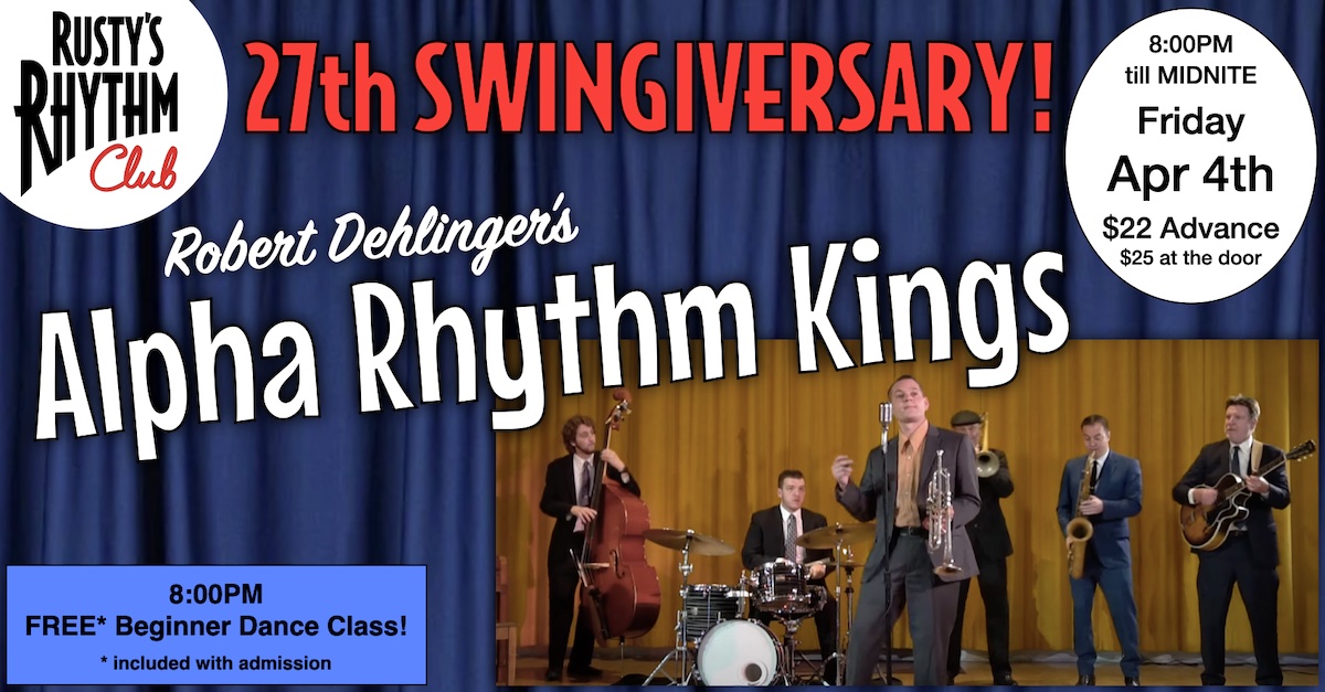 THE ALPHA RHYTHM KINGS at Rusty’s Rhythm Club