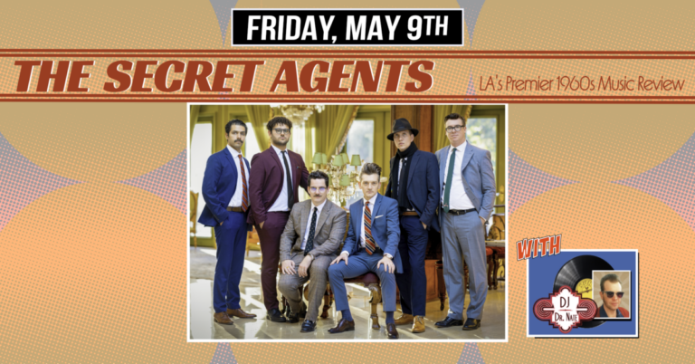THE SECRET AGENTS return to The Moose with DJ DR. NATE and TIME2SWING
