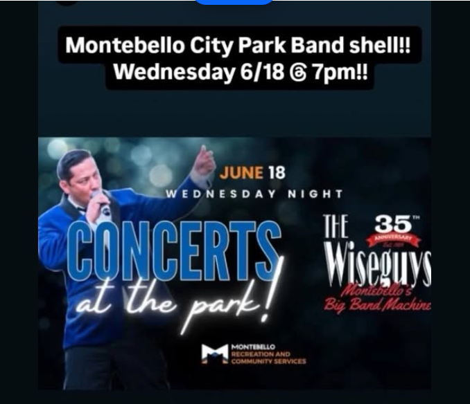 The Wiseguys at Montebello City Park 7-9PM