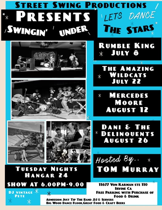 Street Swing Productions bands at Hangar 24
