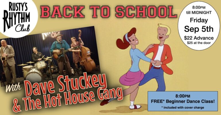 DAVE STUCKEY & THE HOT HOUSE GANG at Rusty’s Rhythm Club