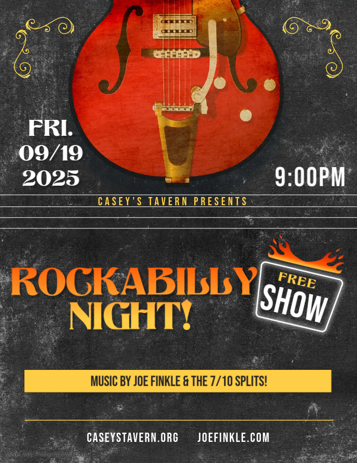 Joe Finkle & The 7/10 Splits Live at Casey’s – FREE SHOW!