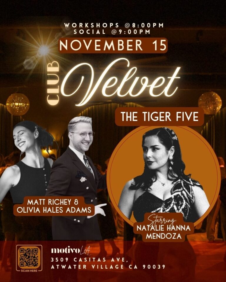 Club Velvet with The Tiger Five starring Natalie Hanna Mendoza