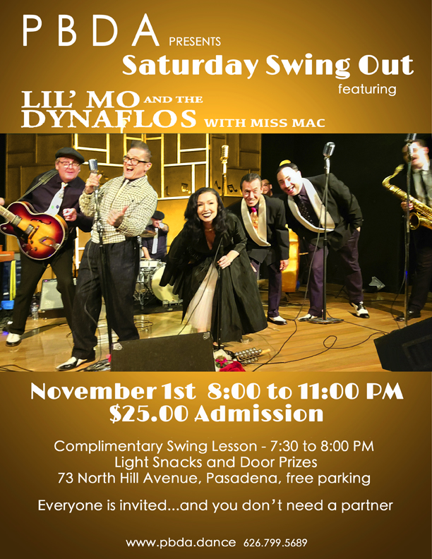 Lil’ Mo & The Dynaflos- Saturday Night, November 1st at PBDA!