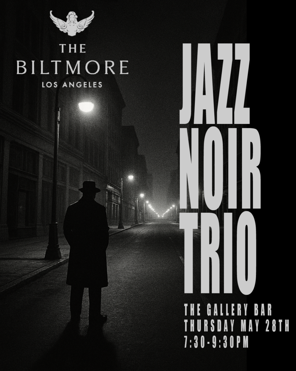 The Jazz Noir Trio at the LA Biltmore Gallery Bar – Thurs 5/28/26 7:30-9:30pm