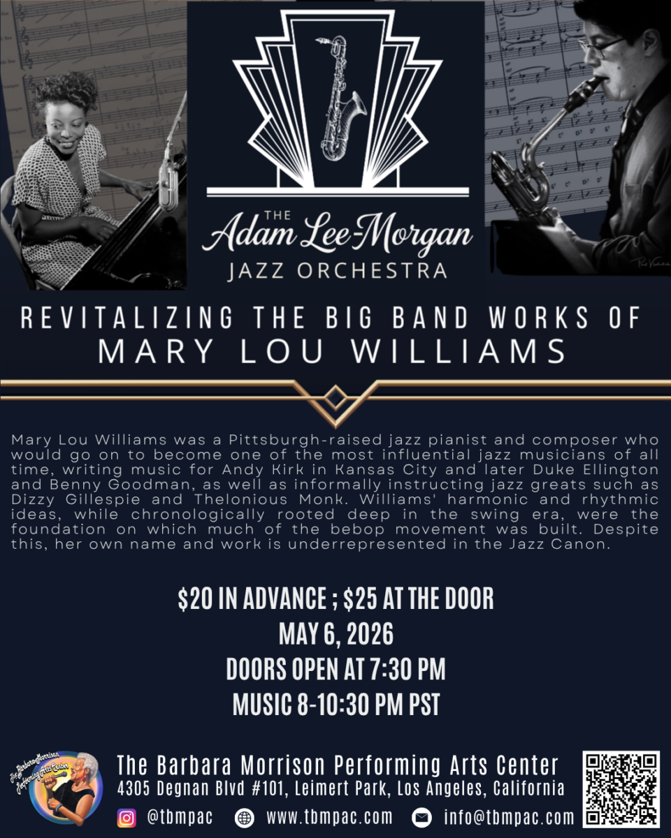 Revitalizing the big band works of Mary Lou Williams – Adam Lee-Morgan Jazz Orchestra