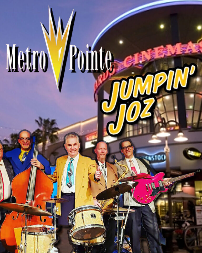 Jumpin Joz at Metro Pointe at South Coast Plaza – FREE – on Saturday, June 13th!