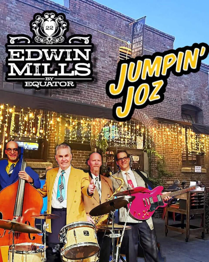Jumpin Joz at Edwin Mills in Pasadena – FREE – Tuesday 6/9 from 6-10pm!