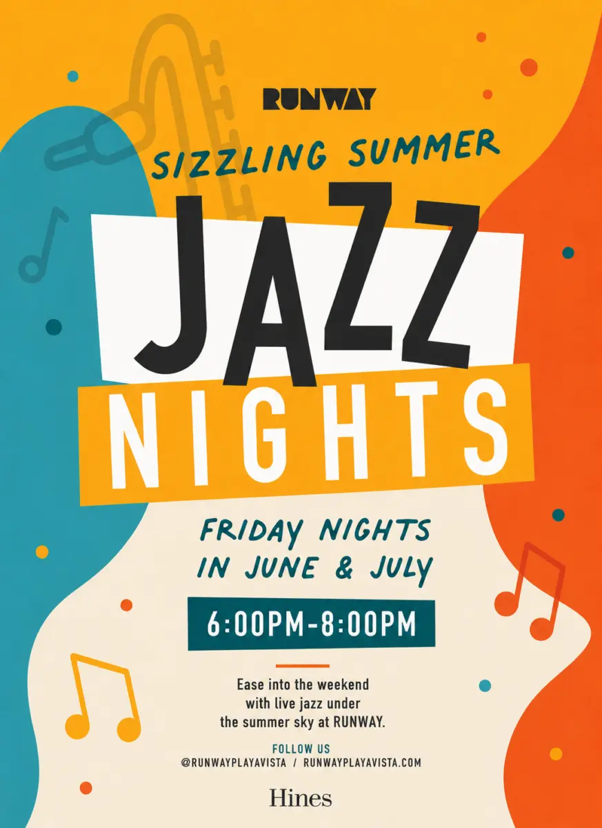 Summer Jazz Nights at Runway Playa Vista